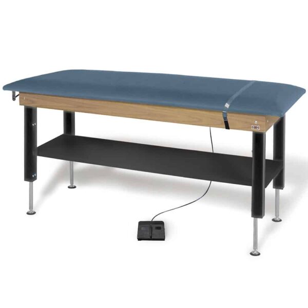 30"x78" Bariatric Electric Hi-Lo Treatment Table with Storage Shelf