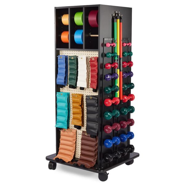 Multi-Purpose Weight Rack with Drawer Storage and Drop Down Work Counter