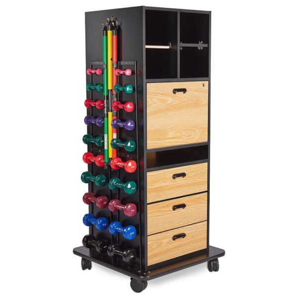 Multi-Purpose Weight Rack with Drawer Storage and Drop Down Work Counter - Image 3