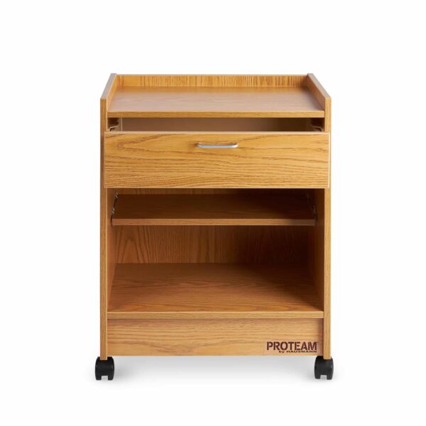 PROTEAM™ - 18"x24" Mega Cart with Single Drawer and Open Cabinet Storage - Image 4