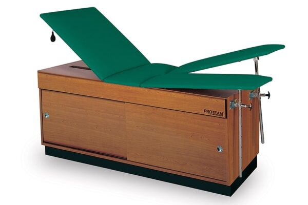 PROTEAM™ - 30"x78" Treatment Table with Split Leg and Sliding Cabinet Doors